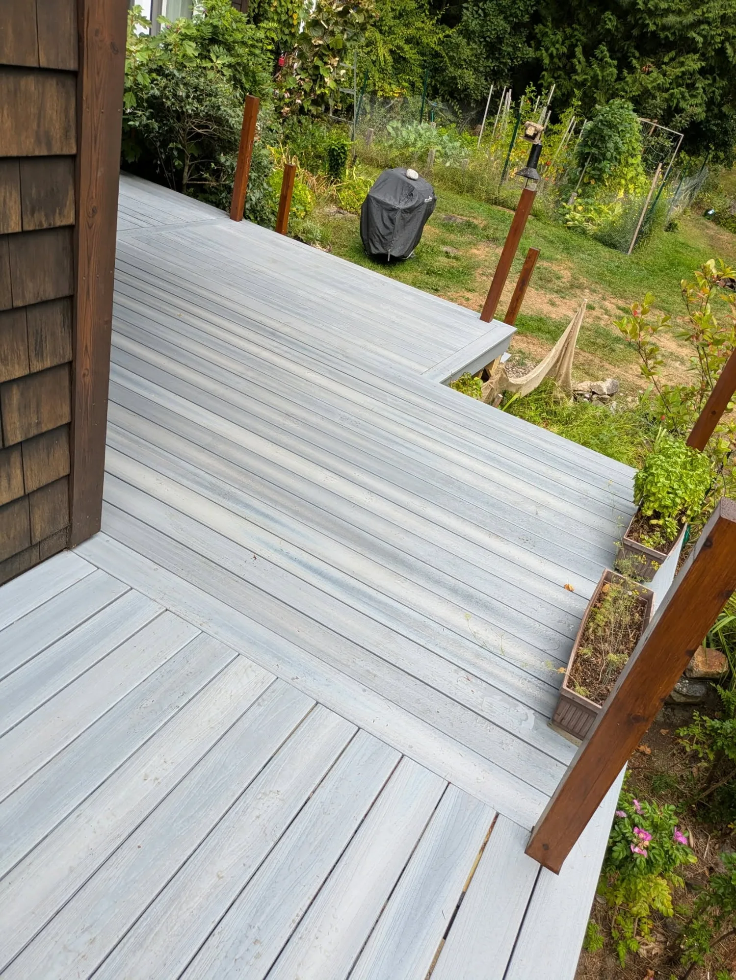 Custom deck by Stronghold Deck Company · Central Maine
