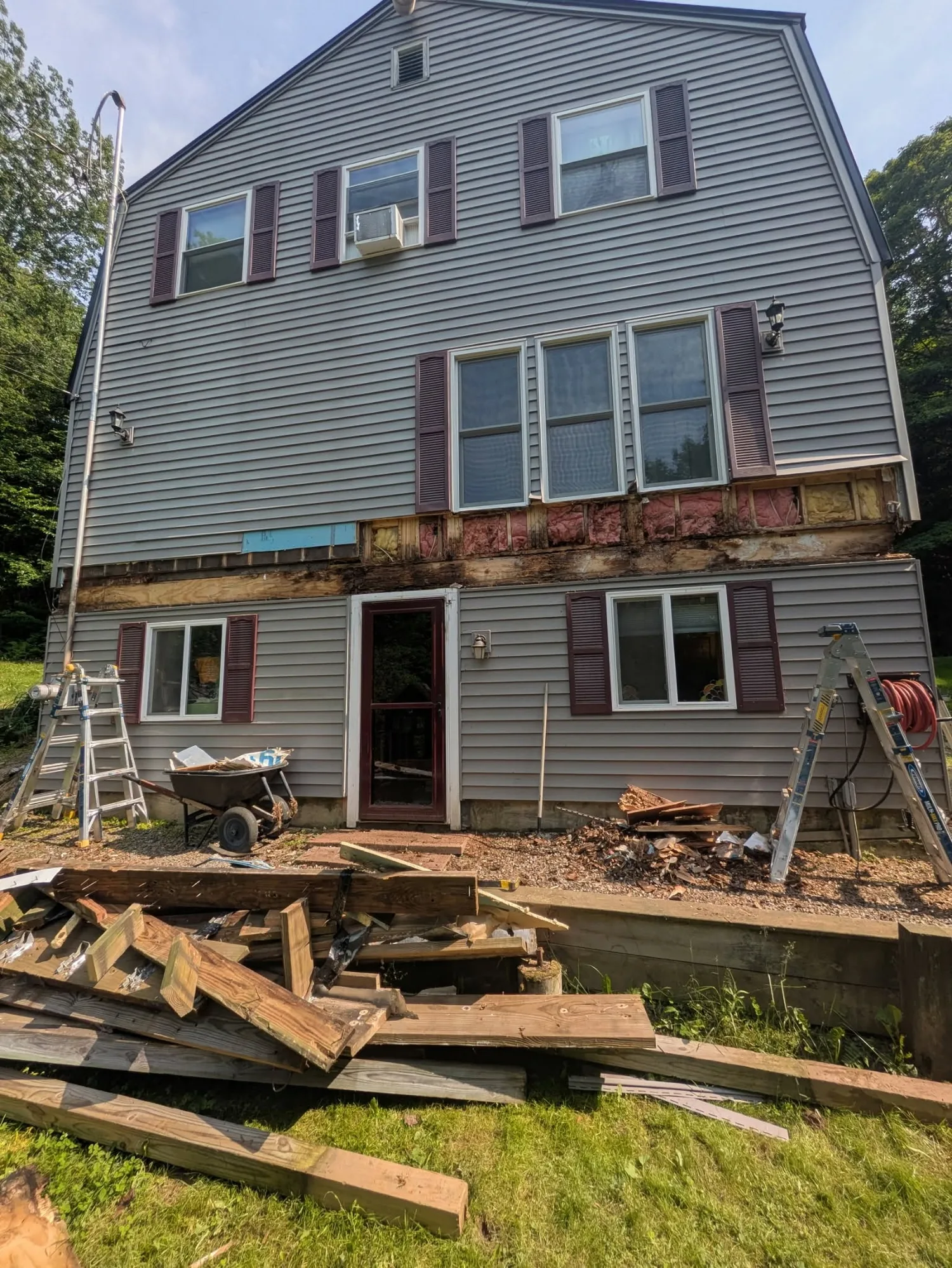 Custom deck by Stronghold Deck Company · Central Maine